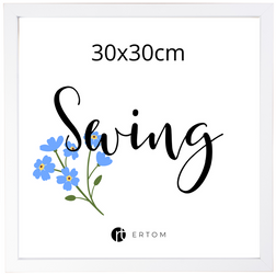 Ramka na zdjęcie 30x30 biała nowoczesna Multi-Swing MDF