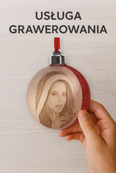 Usługa grawerowania na bombce