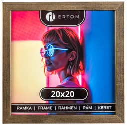 Ramka na zdjęcie 20x20 drewniana ALPINA stare złoto