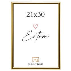 Ramka na zdjęcia A4 złota 21 x 29,7 cm