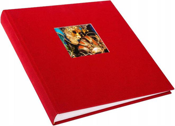 Czerwony album na zdjęcia wklejane 60 stron białych