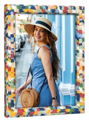 Ramka na zdjęcie 10x15 Brasilia wielokolorowa drewniana