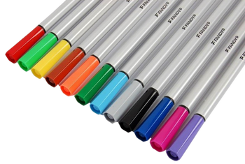 Kolorowe cienkopisy Space 12 kolorów Multicolor