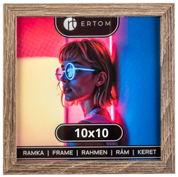 Ramka na zdjęcie 10x10 drewniana ALPINA dąb antyczny