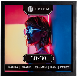 Ramka na zdjęcie 30x30 drewniana ALPINA czarna