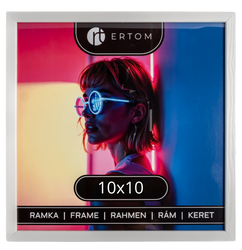 Ramka na zdjęcie 10x10 drewniana ALPINA biała