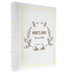 Album kieszeniowy Classic White 50 zdjęć 15x21, personalizacja Imię Dziecka