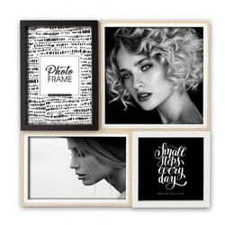 Ramka galeria 4 zdjęcia drewniana nowoczesna