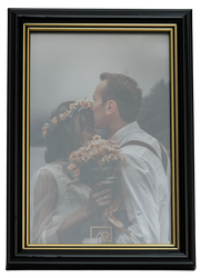 Ramka na zdjęcie 21x29,7 A4 Black&Gold Duo Classic