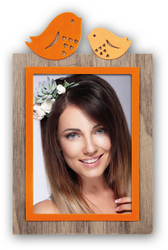 Ramka na zdjęcie 13x18 Birds drewniana brąz