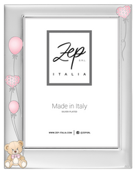 Ramka na zdjęcie 10x15 metalowa dziecięca z misiem