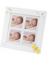 Multiramka 4 zdjęcia Dziecięca 9x9 Butterfly róż