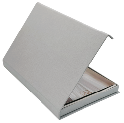 Pudełko na zdjęcia 15x21/23 szare pastelowe