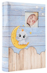 Album kieszeniowy 300 zdjęć 10x15 dziecięcy Moon niebieski