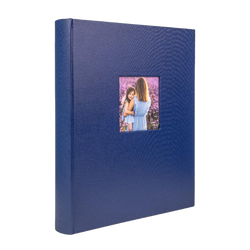 Album tradycyjny 100 czarnych stron Belize Blue z okienkiem