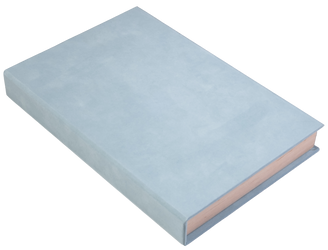 Pudełko na 100 zdjęć 15x21/23 niebieski welur z magnesem