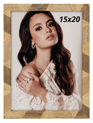 Ramka na zdjęcie 15x20 Boho naturalno-brązowa