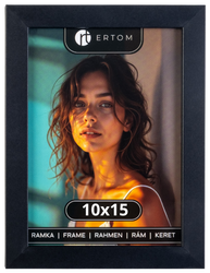 Ramka na zdjęcie 10x15 czarna nowoczesna Vienna