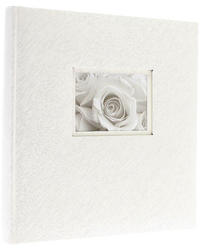 Album tradycyjny 40 czarnych stron z okienkiem Love White