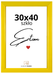 Ramka na zdjęcie 30x40 AURA żółta dziecięca
