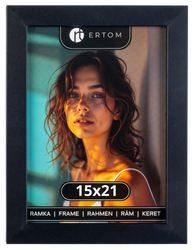 Ramka na zdjęcie 15x21 czarna klasyczna Vienna