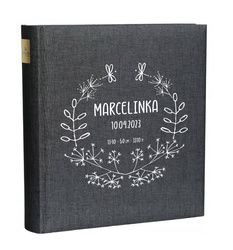 Album Goldbuch 100 stron czarnych SummerTime Black, personalizacja Imię Dziecka