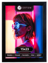 Ramka na zdjęcie 15x23 drewniana ALPINA czarna