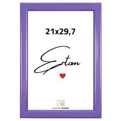 Ramka na zdjęcie A4 wąska 21x29,7 ciemny fiolet