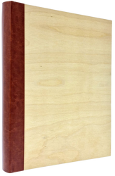 Album tradycyjny 40 czarnych stron drewniany Wood Bronze