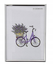 Ramka metalowa zdjęcie 10x15 srebrna błyszcząca