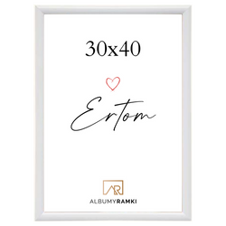 Ramka na zdjęcie, plakat 30x40 Line Style White biała