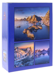 Album kieszeniowy 100 zdjęć 10x15 fiolet z widokami