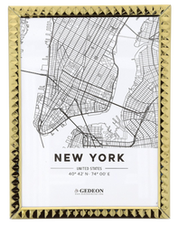 Ramka na zdjęcie 10x15 złota metalowa nowoczesna