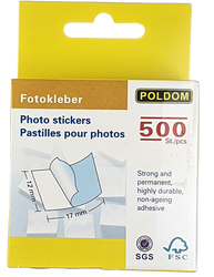 Foto przylepce podklejki zdjęć 500 szt Poldom