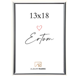Srebrna ramka na zdjęcie 13x18 Line Style Silver