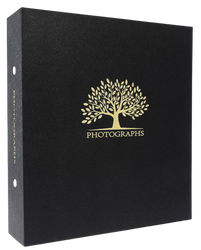 Album nitowany na 800 zdjęć 10x15 ART czarny Złote Drzewo