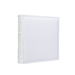 Album na 200 zdjęć 10x15 White biała ekoskóra kwadrat