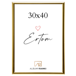 Ramka na zdjęcia złota 30x40 cm