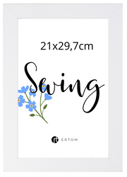 Ramka na zdjęcie 21x29,7 A4 biała Multi-Swing MDF