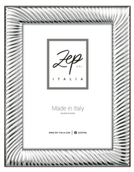 Ramka na zdjęcie 15x20 srebrna metalowa z wzorkami