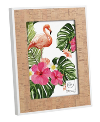 Ramka na zdjęcie 15x20 drewno tropikalne korek