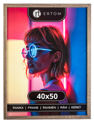 Ramka na zdjęcie 40x50 drewniana ALPINA dąb antyczny