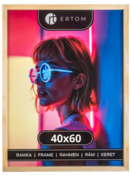 Ramka na zdjęcie 40x60 drewniana ALPINA naturalna