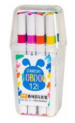 Zestaw 12 markerów wielokolorowe Bobdog