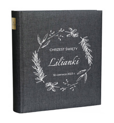 Album Goldbuch 100 stron czarnych SummerTime Black, personalizacja Chrzest Św.
