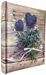 Album kieszeniowy na 200 zdjęć 10x15 z motywem kwiatów Love