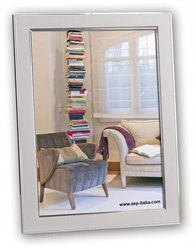 Ramka srebrna metalowa15x20 delikatna