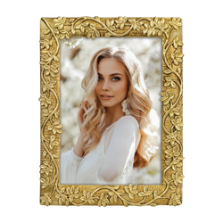 Ramka na zdjęcie 15x20 złota barokowa Clamart