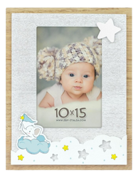 Ramka dziecięca zdjęcie 10x15 niebieska Słonik