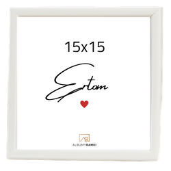 Ramka na zdjęcie 15x15 Aura biały loft style